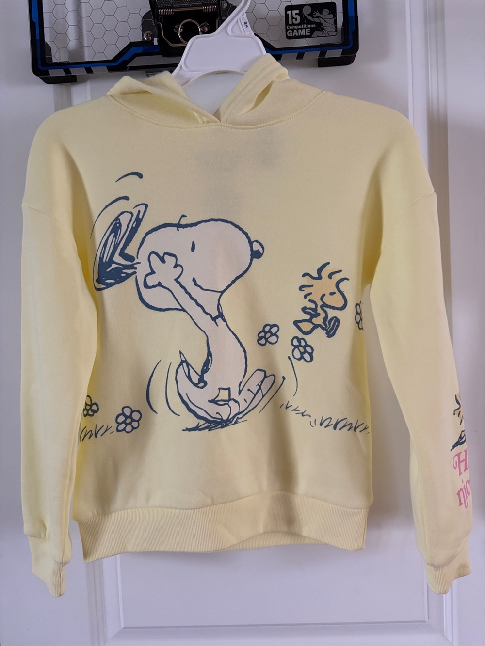 Peanuts Yellow Snoopy & Woodstock Graphic Hoodie